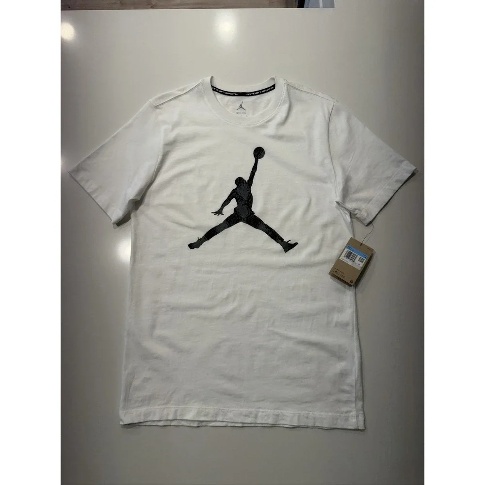 Jordan Sport Dri-FIT Jumpman T-Shirt White Men's Medium HJ2862-102